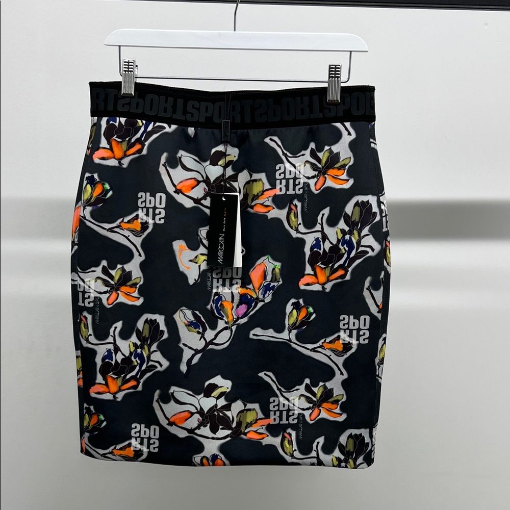 NWT Marc Cain Gray Printed Skirt